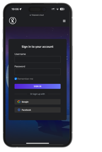 Cloud PC dashboard on mobile